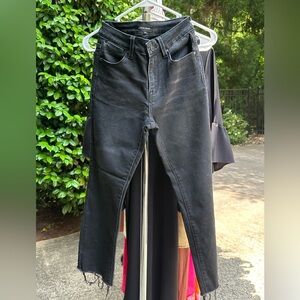 Risen high waist black jeans size 25